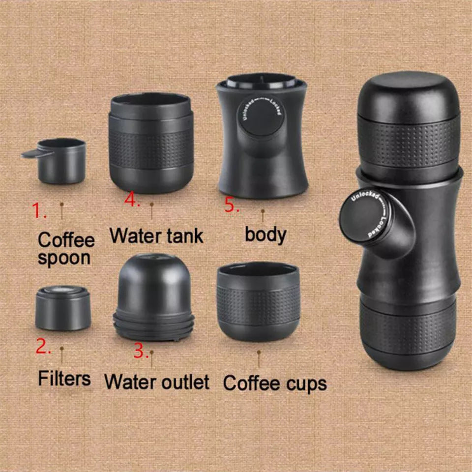 Portable Hand-Press Coffee Maker